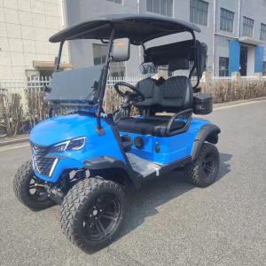 China Steel Frame Electric 2 Seater Golf Cart 60V Self Compensating Rack Pinion Steering wholesale