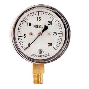 China Mbar Vacuum 4 Inch SS Case 30 IWC Capsule Pressure Gauge 1/8 BSP wholesale