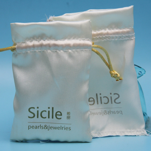 Lavender Scented Sachet Satin Fabric Packaging Drawstring Bag