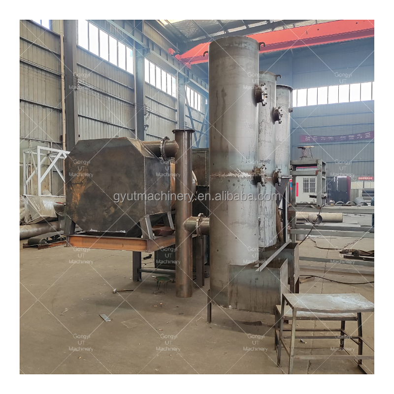 7.5kw 0.75 Rotary Carbonization Furnace Solution for Cotton Stalk Briquette Recycling