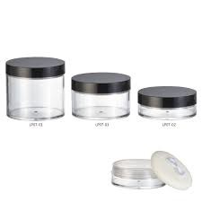 Round Plastic Cosmetic Jars 3g 5g 10g 30g 50g Empty Cosmetic Jars For Skincare Product