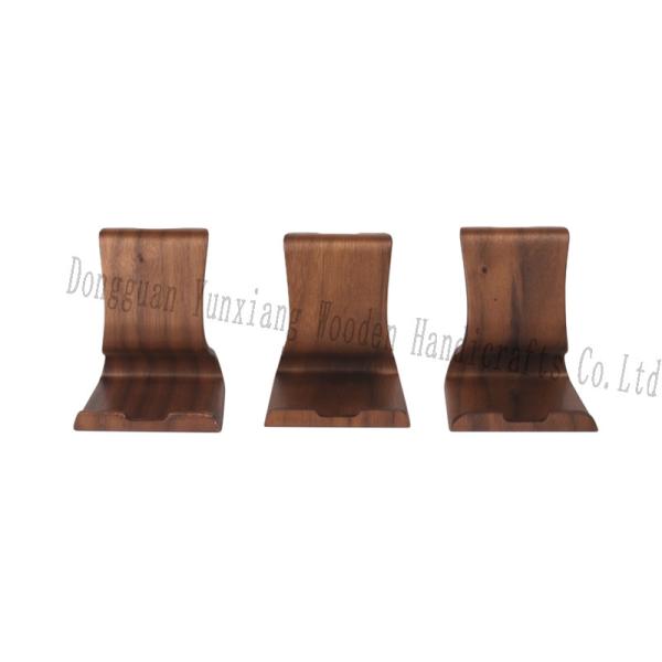 Wood Cell Phone Holder Stand, Wood Tablet Holder Wooden Desktop Dock Cradle for