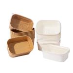 Kingwin Disposable Recycle Food Grade Container Packaging Brown Paper Fast Food