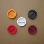 Green material ABS or HIPS lid for piggy bank , money bank , diameter 3.5 cm
