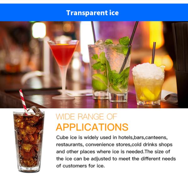 ETERNITY 40Kg/Day Commercial Ice Cube Machine Stainless Steel