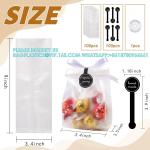 Translucent Plastic Bags For Cookie,Cake,Chocolate,Candy,Snack Wrapping Good For
