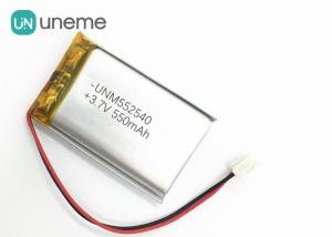 China Prismatic Silver Lithium Polymer Battery GPS Tracker 550mAh 3.7V 552540 wholesale