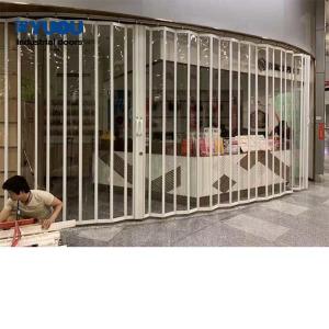 China Transparent Polycarbonate Folding Doors Roll Up Door Waterproof Largest wholesale