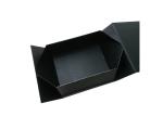 Recyclable Black Wrapping Folding Paper Gift Box For Clothes Or Shoes Packaging