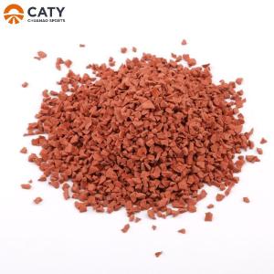 China Waterproof EPDM Rubber Running Track by China EPDM Rubber Granules Supplier Practical EPDM Crumb Rubber Sale wholesale