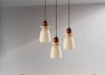 Yellow travertine wooden pendant lamp bedroom for home decorator interior stone