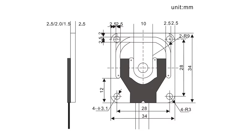 Load Sensor - 50kg (Generic) Full Bridge 4 Wires Flat Thin Miniature Micro Force Weight Sensor Small Load Cell 5kg 10kg 20kg 30kg 50kg 75kg 100kg