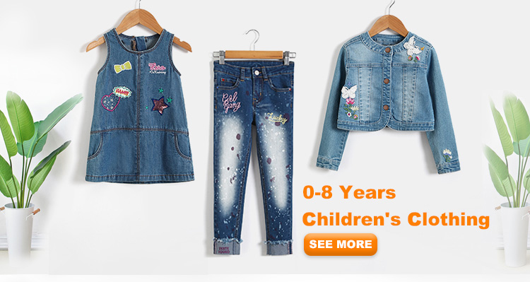 Light Blue Slim Fit Girls Adjustable Waist Jeans Pant With Lace On Hem