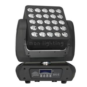 China 360° Unlimited Rotation 25x15w RGBW Cree LED Matrix Beam Wash Moving Head Light wholesale