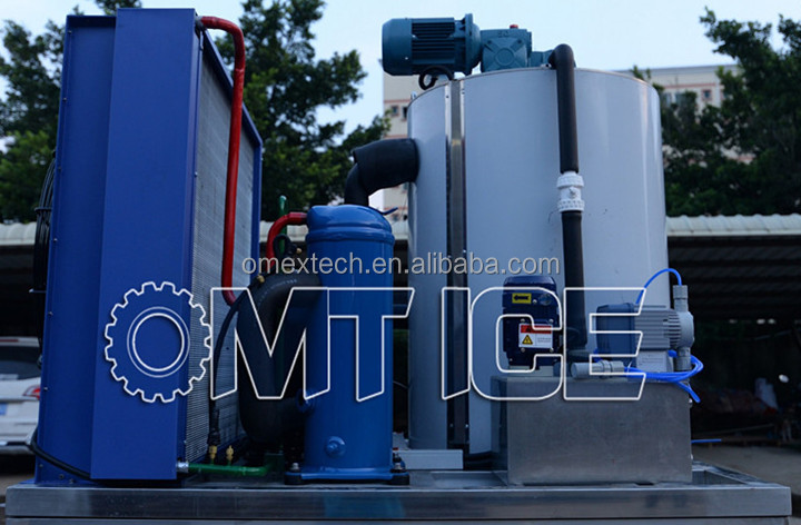 High Production Industrial Flake Ice Maker 600KG Capacity Power Saving Low Noise