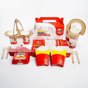 China Wholesale customized fried chicken french fries hot dogs chicken wings fast food hamburger boxes wholesale