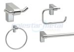 Stainless Steel Double Robe Hook Bright Chrome Zamak 9600 Series 2 - 15/16"