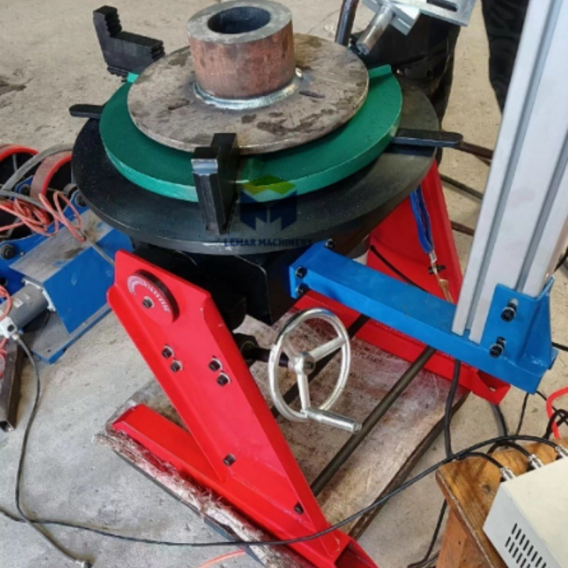300kg Tilting Welding Positioner, Small Rotary Worktable for Circular Workpiece Welding