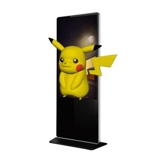 China 49&quot; Free Standing Digital Signage , 3D Digital Advertising Kiosk 4k Resolution wholesale