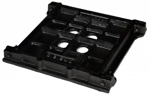 Quality EN124 B125  Light Duty (Class B) Cast Iron Road Drain Access Covers With Frame 28kg From China for sale