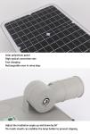 100W Ip65 Solar LED Street Light With Auto Dimming Remote Control