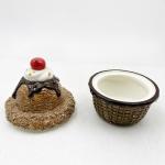 Porcelain Product Cute Ceramic Gift Ice Cream Jar Container Candle for home