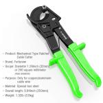 Heavy Duty Ratchet Cable Cutter Tool Maximum 240mm2 Multicolor
