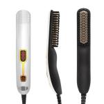 ROHS Ceramic Coated Teeth 2-In-1 Beard Straightener Brush