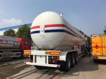 Powerful 3 Axles Lpg Tank Trailer , 30CBM To 65CBM Propane Semi -Trailer
