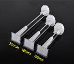 COMER Retail supermarket hanging scanning slatwall hook , chrome waterfall metal