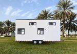 Modern Mobile House Prefab Light Gauge Steel Tiny House On Wheels With Trailer