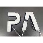 Hot Sellingized Logo Design Resin Indoor Backlit Letters Logo 3d Luminous