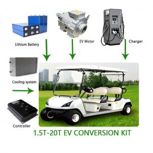 China DC AC Golf Cart EV Car Electric Motor Conversion Kit Waterproof IE 4 Efficiency wholesale