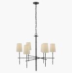 S 5161 Grenol Medium Modern Bamboo Chandelier Bronze / Polished Nickel / Hand
