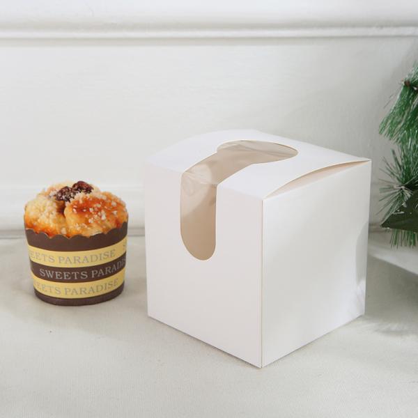 Transparent Muffin Box Square Packaging Box Dessert Mousse Pastry Cake Box