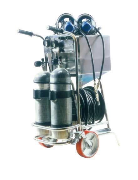 Portable 2L Gas Cylinder Trolley Mounted Breathing Apparatus For Industrial