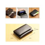 Custom Logo Men's Wallet Low MOQ Mix Models RFID Large Capacity Genuine Leather