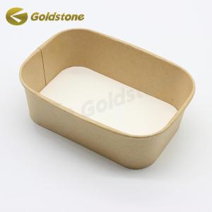 China Rectangular Kraft Paper Bowls Paper Soup Bowls Sustainable Eco Friendly wholesale