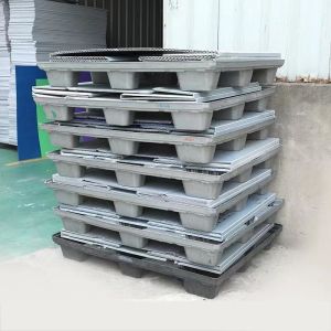 China Waterproof Plastic Collapsible Box Rectangular Collapsible Pallet Boxes Stackable wholesale