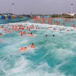 ISO9001 Cool Waters Aquatic Park Equipment Artificial Wave Pool