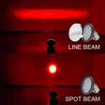 72W Crane Warning Light 10V - 48V LED Crane Light Red Line Warning Zone