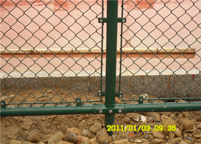 1m-50m PVC Coated Chain Link Fence Hot Dipped Galvanized Green