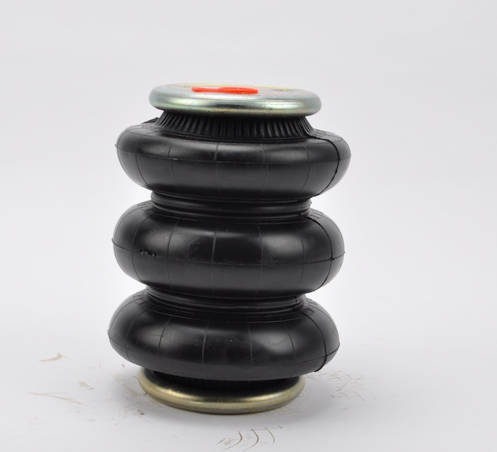 0.8MPA Air Spring Actuator 3B7X3 Suspension Rubber Dia. 176mm Triple Convoluted Shocks