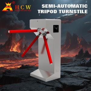 China HCW AC220V One Way Turnstile Semi Automatic Tripod Security Gates 30-35 Persons / Min wholesale