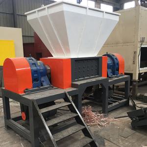China Recycling PP Jumbo Bags Metal Scraps Tires Waste Plastic Wood Double Shaft Shredder wholesale