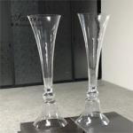 80cm Tall Reversible Trumpet Flower Arrangement Holder Glass Vase Wedding Decor