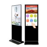 Free standing 55 inch interactive information multi touch screen advertising