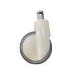 White Central Control Caster Single Piece 6 Inch Medical Equipment
