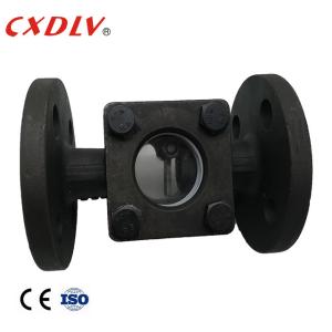 China 1/2&quot; Flanged Sight Glass WCB Swing Type PN16 Water Glass Casting / Pyrex with flapper wholesale