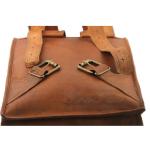 Mens Vintage Roll On Laptop Backpack leather rucksack